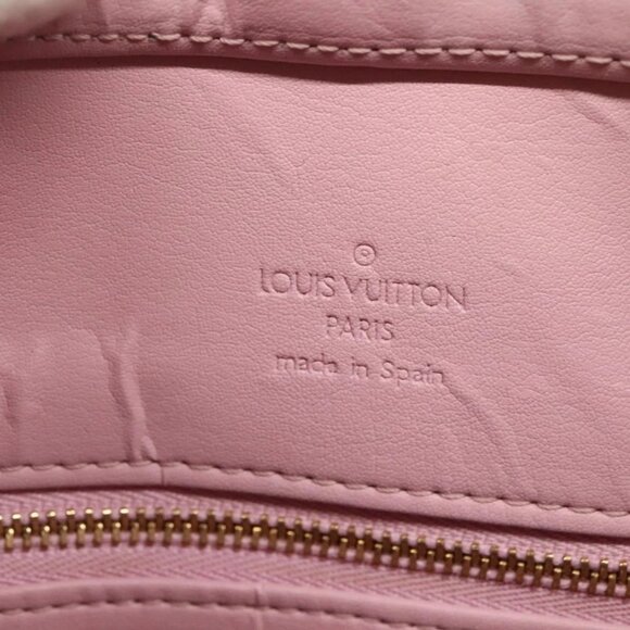 LOUIS VUITTON Monogram Vernis Houston Bag Marshmallow Pink M91302 LV Auth BA3921 - Picture 13 of 16